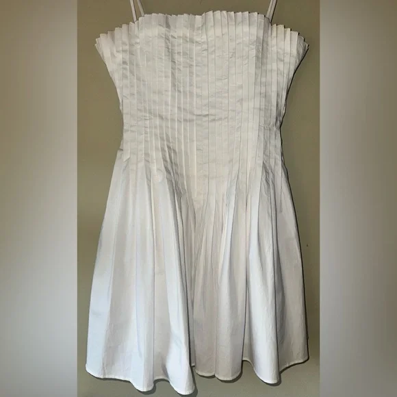 NEW STAUD mini bella dress in white - Picture 4 of 13